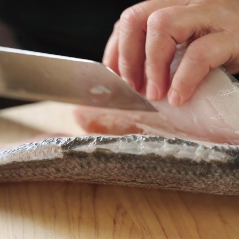 Step 1 Prepare the fish for Bun cha ca Nha Trang