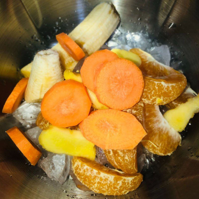 Step 2 Smoothie Tangerine Banana Ginger Carrot