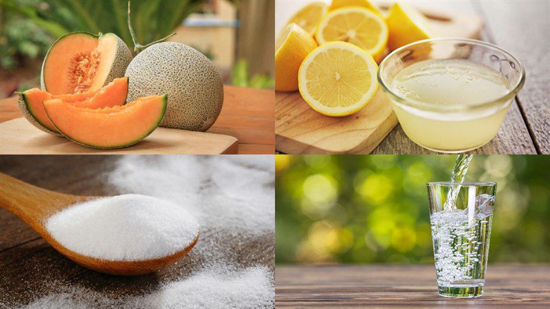 Ingredients for melon jam