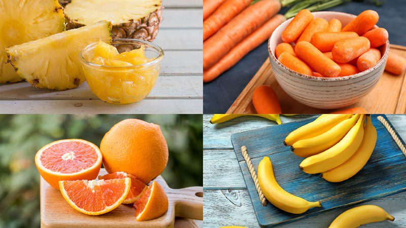 Ingredients for pineapple smoothie (thơm)