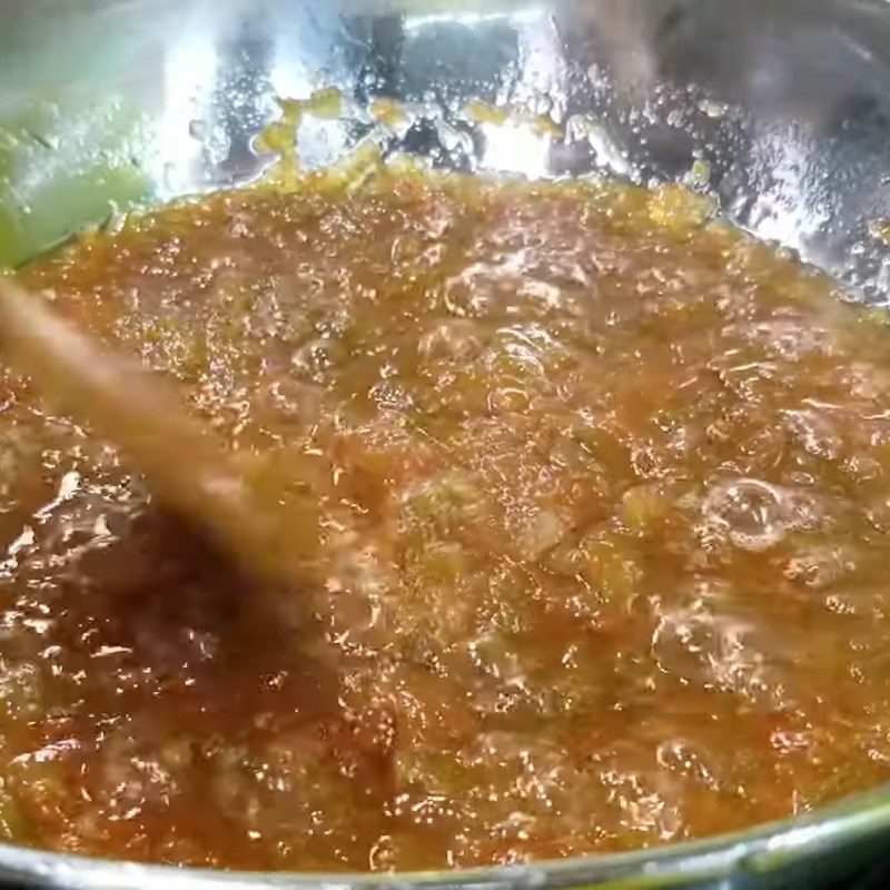 Step 3 Grapefruit simmered with rock sugar Honey grapefruit syrup