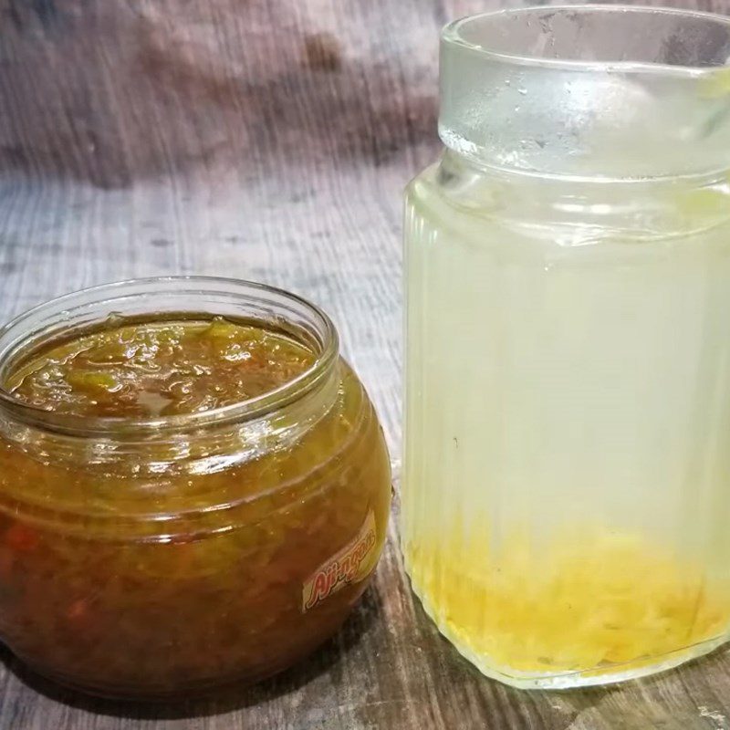 Step 5 Final product Honey grapefruit syrup