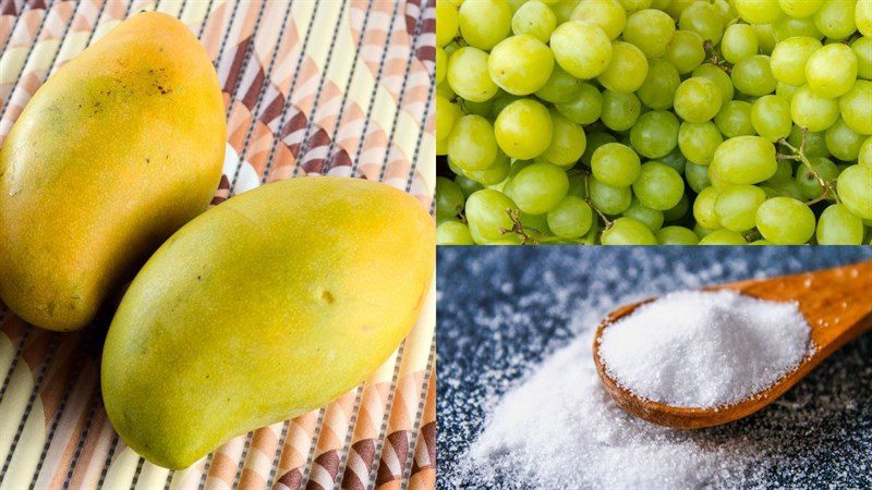 Ingredients for mango juice