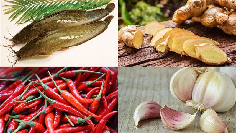 Ingredients for dried catfish