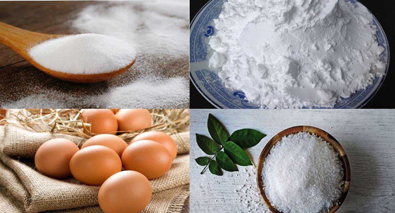 Ingredients for Tu Hú cake dish