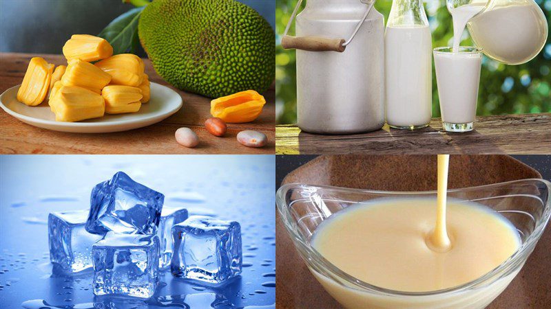 Ingredients for jackfruit smoothie