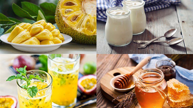 Ingredients for jackfruit smoothie