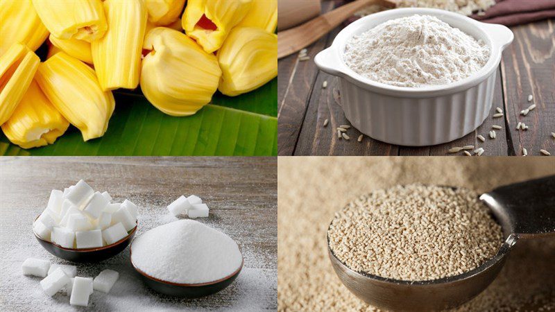 Ingredients for jackfruit cake
