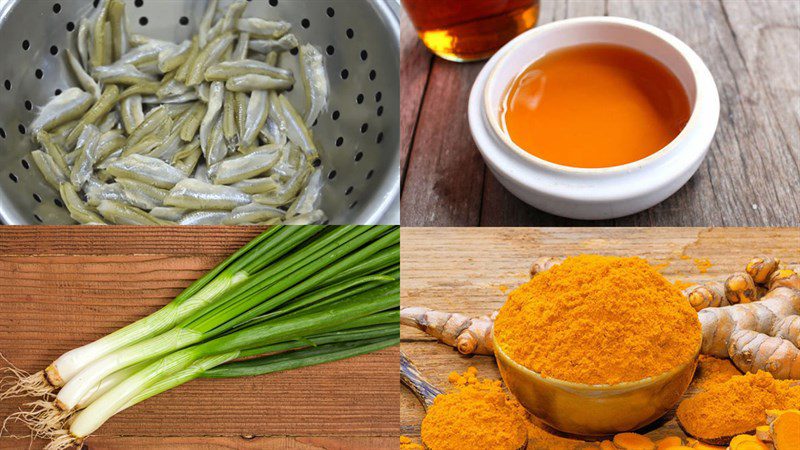 Ingredients for the dish 2 recipes for braised fish with turmeric