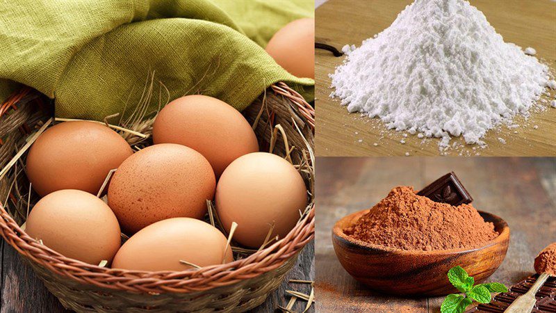 Ingredients for egg cream dish