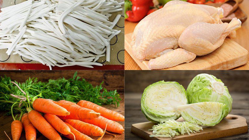 Ingredients for Dish 2 Cooking Chicken Banh Canh