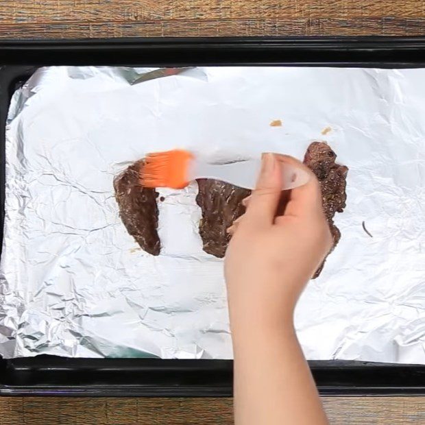 Step 4 Grilled Beef Grilled Beef with Satay in Foil