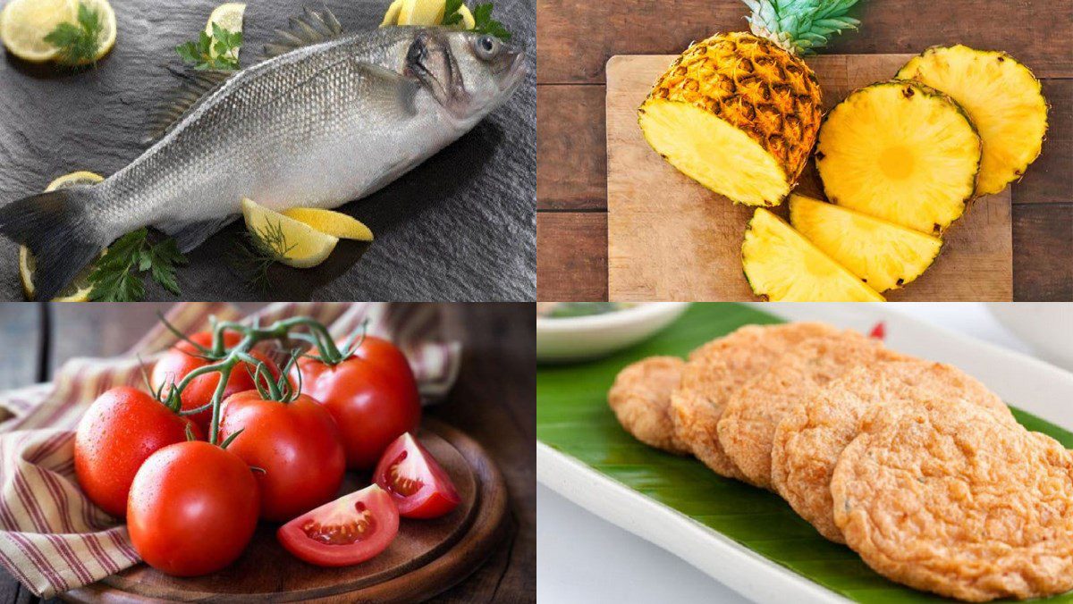 Ingredients for Nha Trang fish cake noodle dish