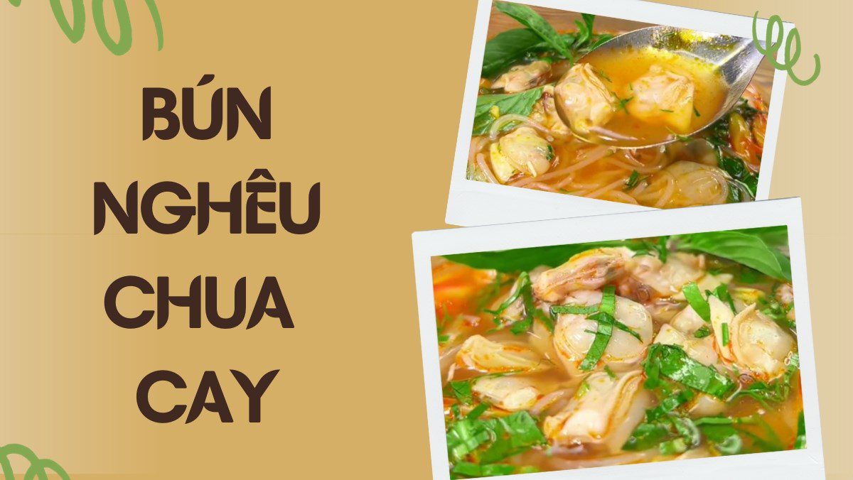 Spicy and Sour Clam Noodles (Recipe shared from Tiktok Cooking with TasteVN)