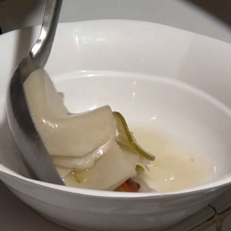 Step 5 Final product Sour fish soup with sour bamboo shoots