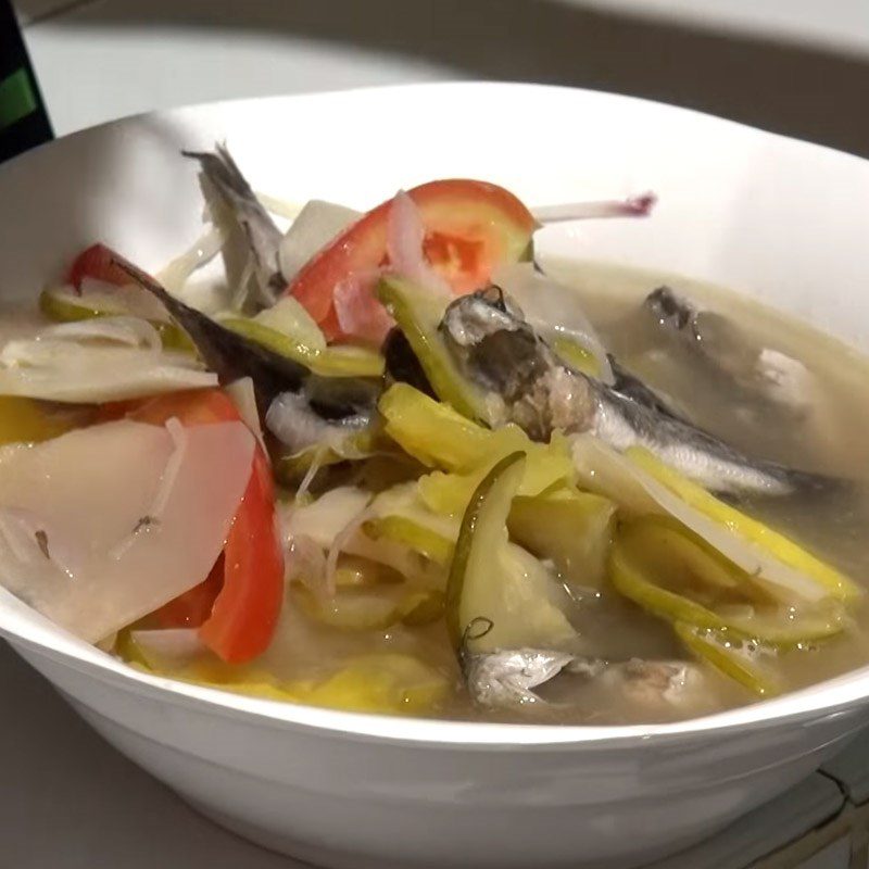 Step 5 Final product Sour fish soup with sour bamboo shoots