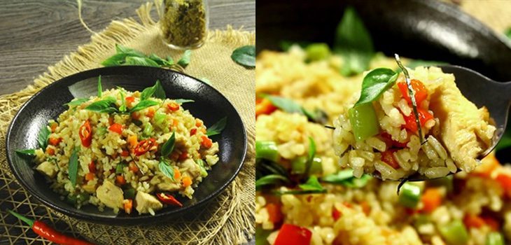 Step 4 Final Product Green Curry Rice