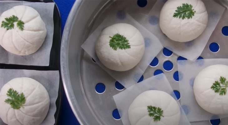 Step 6 Steaming Buns Vegetarian Buns