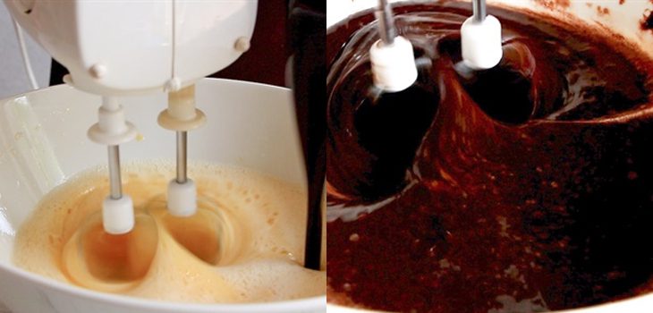 Step 2 Mix the batter Brownie chocolate cake