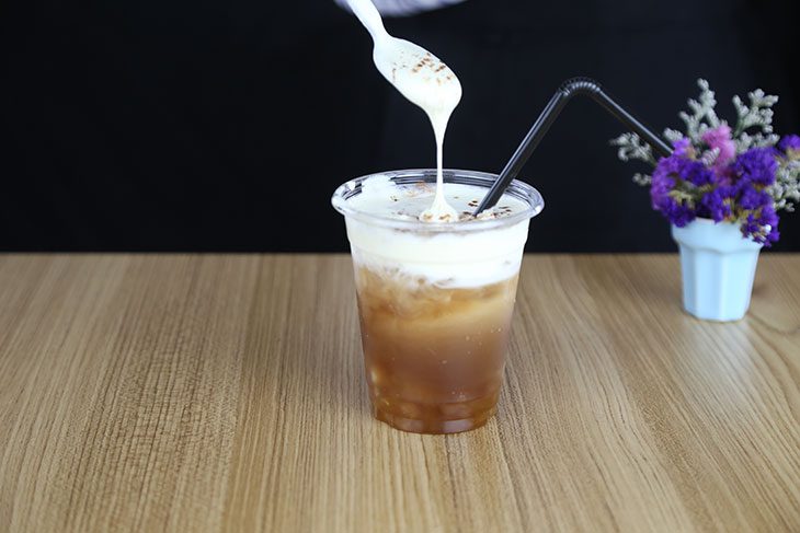 Step 4 Final product Milk foam (macchiato)