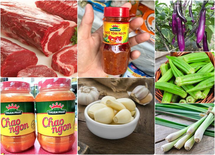 Ingredients for grilled goat dish