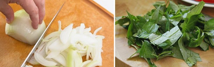 Step 2 Prepare other ingredients for pig stomach starfruit salad - pig stomach starfruit salad