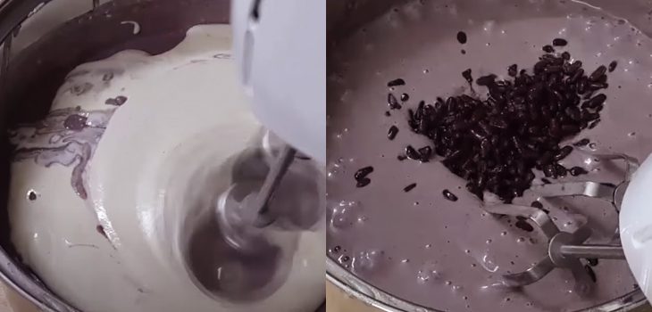 Step 3 Blend the beans with the coconut milk mixture Red bean coconut milk ice cream