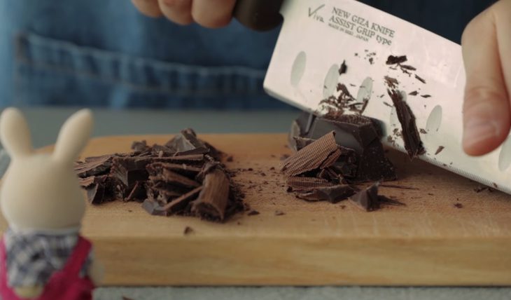 Step 4 Making chocolate nama for decoration Pudding chocolate