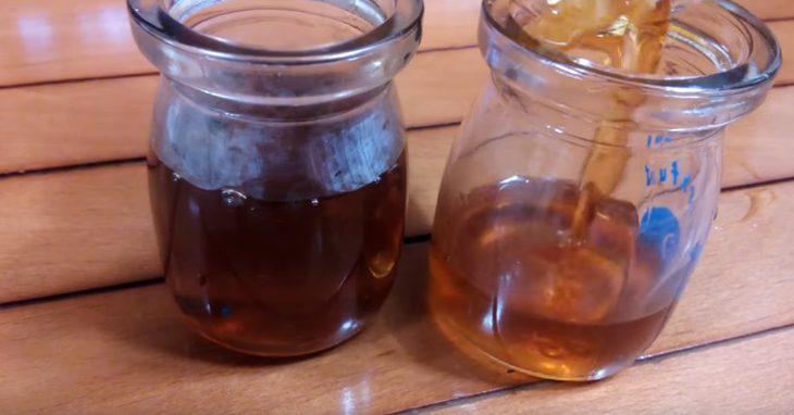 Step 4 Cooking Sugar Syrup with Seaweed Jelly