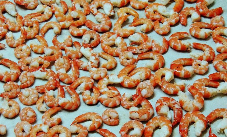 Step 3 Drying shrimp Dried shrimp