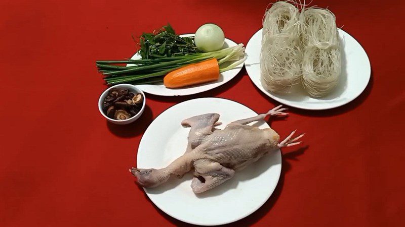 Ingredients for stir-fried pigeon with vermicelli