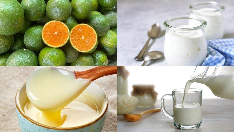 Ingredients for yogurt orange dish