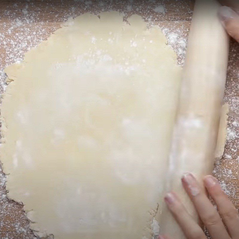 Step 4 Rolling out the dough for Vegan Apple Pie
