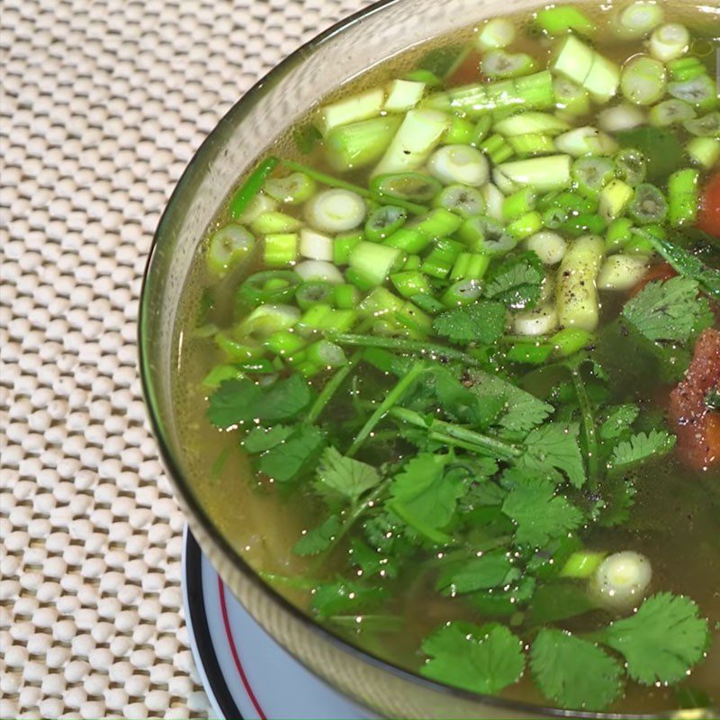 Step 6 Final Product Beef Soup with Vietnamese Coriander