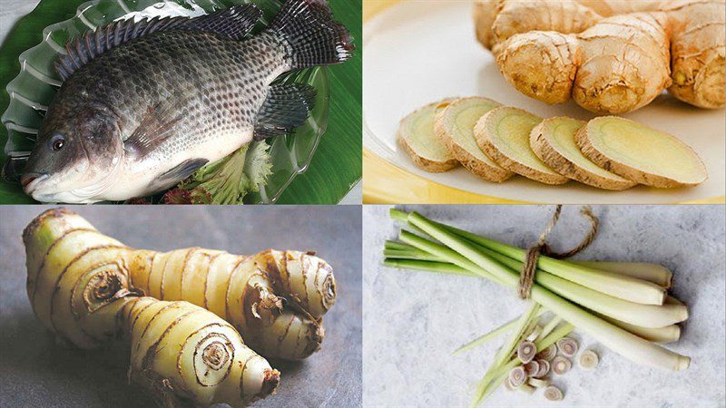 Ingredients for the dish Grilled Tilapia