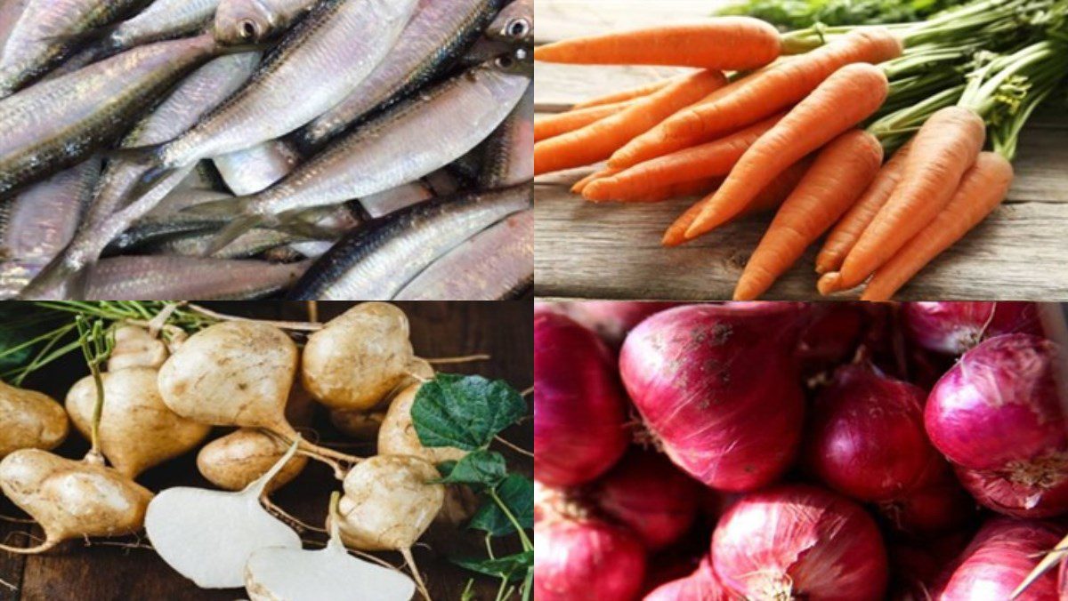 Ingredients for mackerel spring rolls