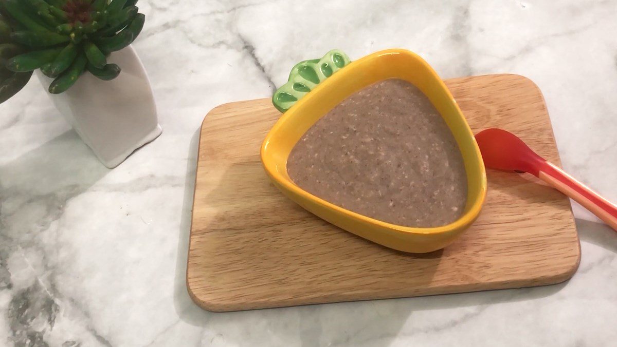 2 Ways to Cook Delicious and Easy Red Bean Porridge for Baby Weaning 2 Cháo đậu đỏ thịt heo bí xanh