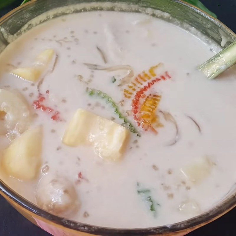 Step 4 Completion Banana pudding steamed cassava