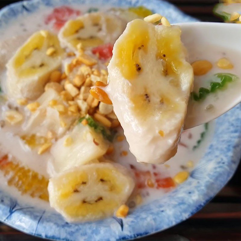Step 5 Final Product Banana pudding steamed cassava