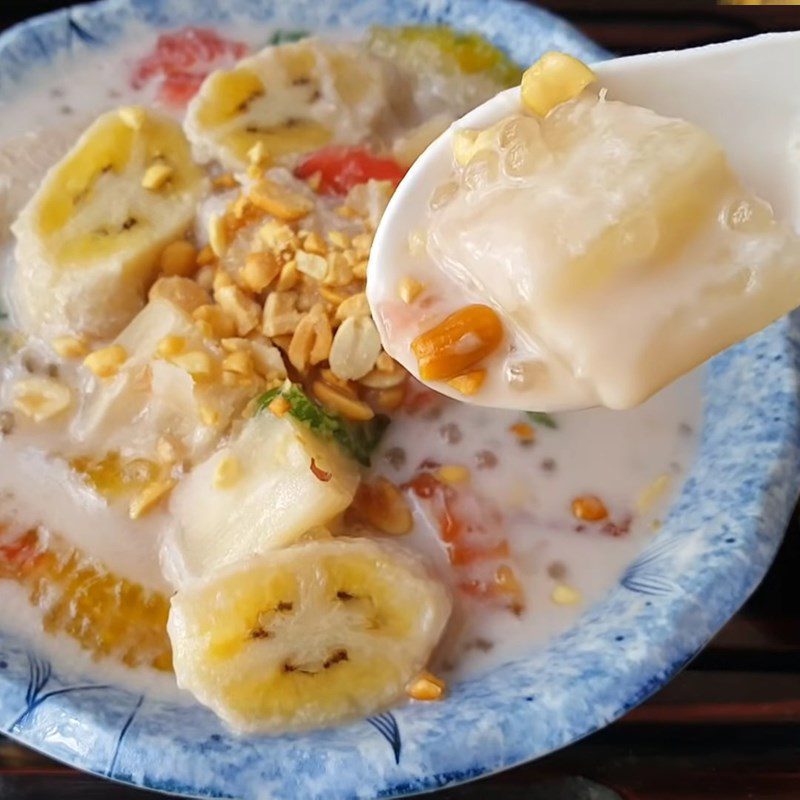 Step 5 Final Product Banana pudding steamed cassava