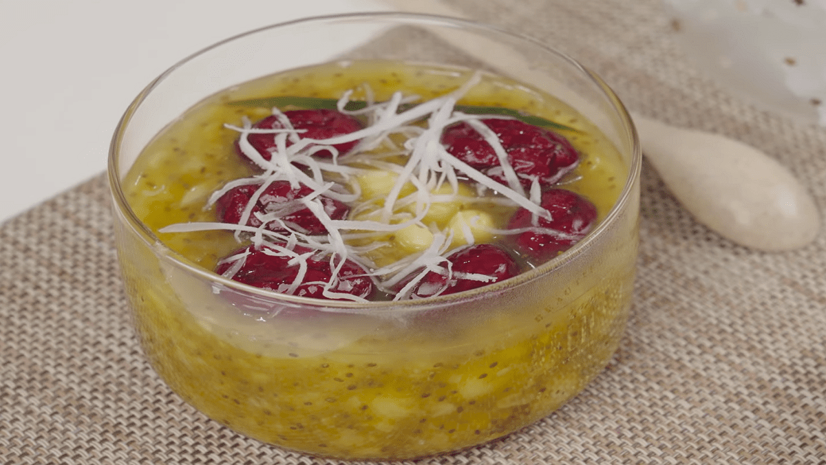 2 ways to cook fragrant and sweet green bean and lotus seed dessert for the whole family 20 Green Bean and Lotus Seed Dessert with Dried Red Dates