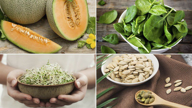 Ingredients for melon salad