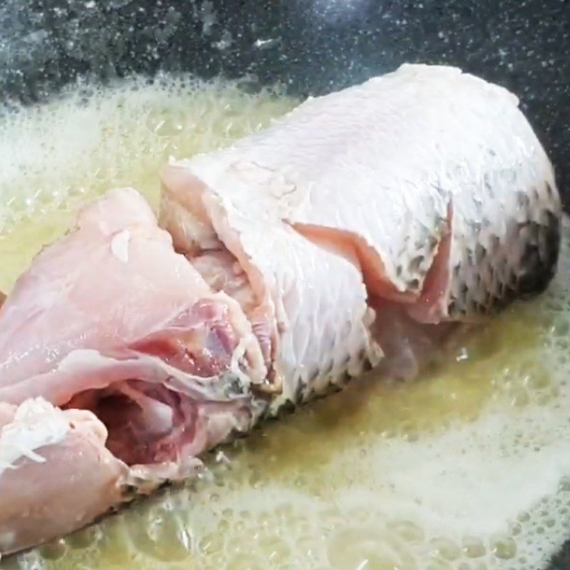 Step 3 Fry Fish Snakehead Fish Steamed with Coconut Milk
