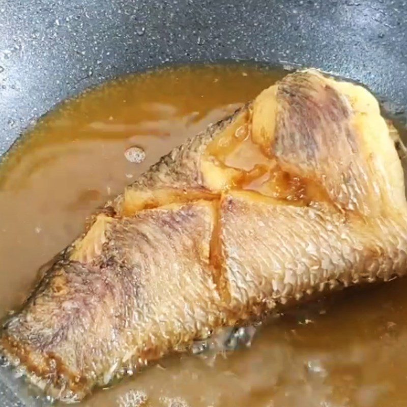Step 3 Fry Fish Snakehead Fish Steamed with Coconut Milk
