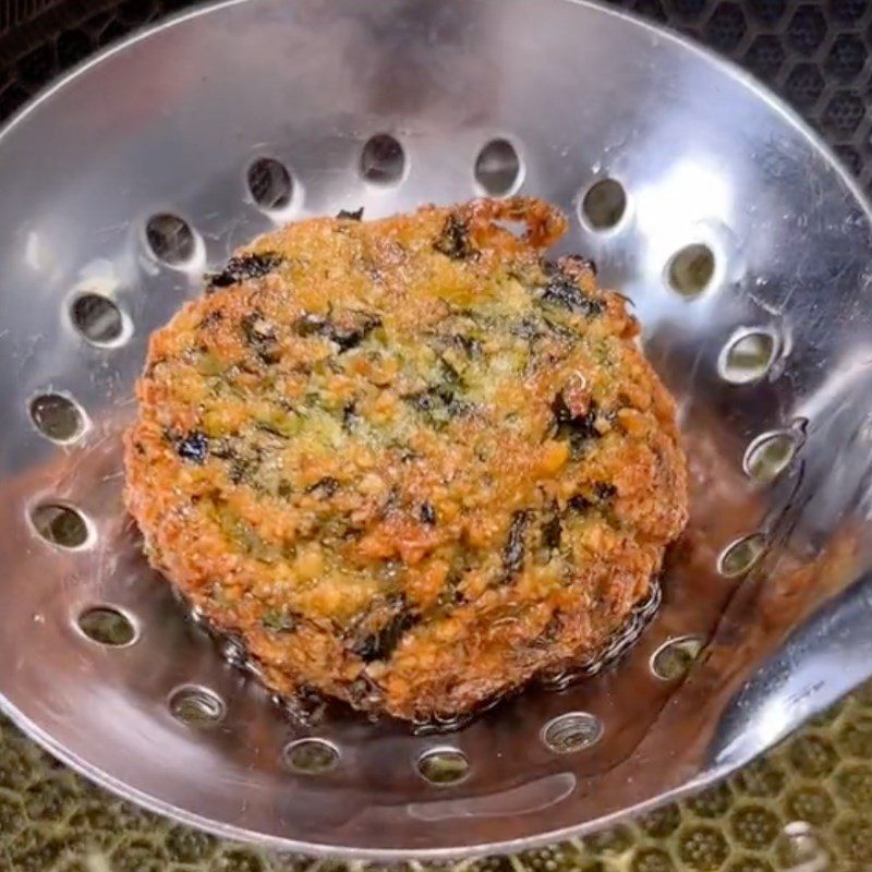 Step 3 Fry the Falafel - Chickpea patties (Recipe shared by Tiktok Green Vegetarian Kitchen)