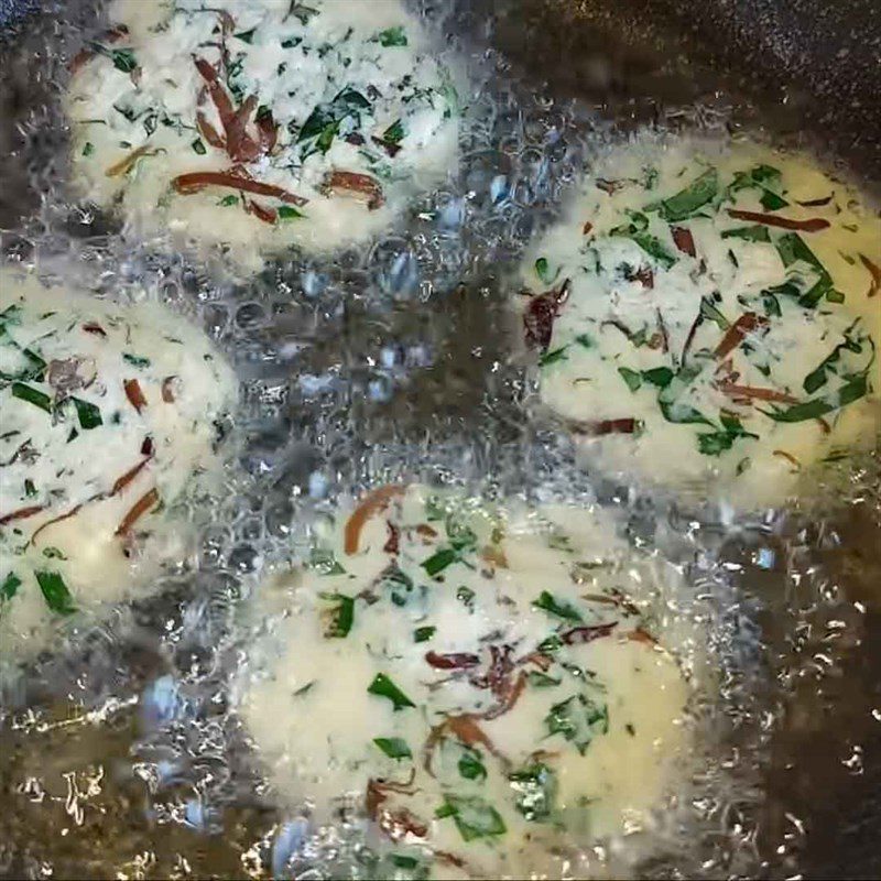 Step 4 Frying the Cha Fried Vegetarian Cha
