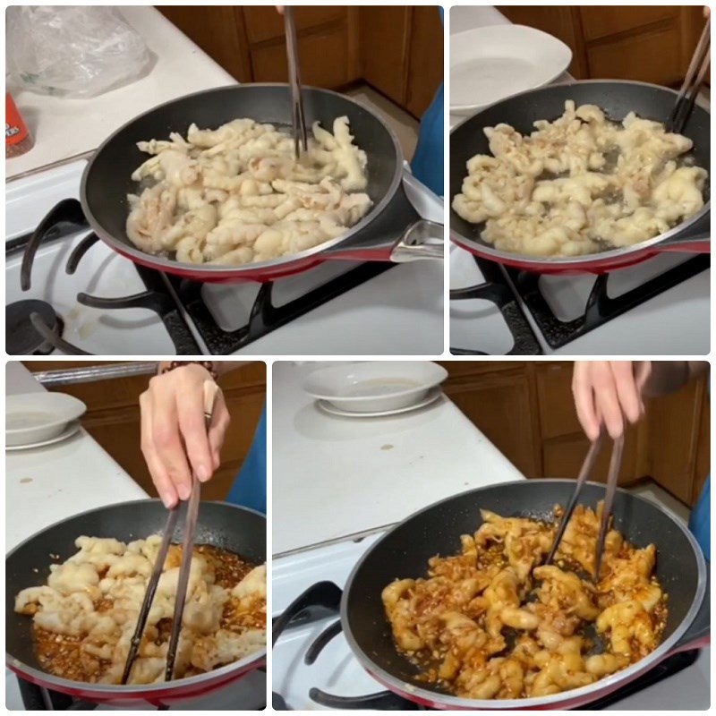 Step 4 Fry the chicken feet Boneless fried chicken feet with fish sauce
