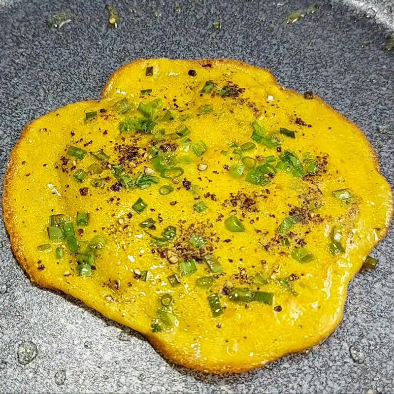 Step 4 Frying eggs Vegan mushroom fried eggs