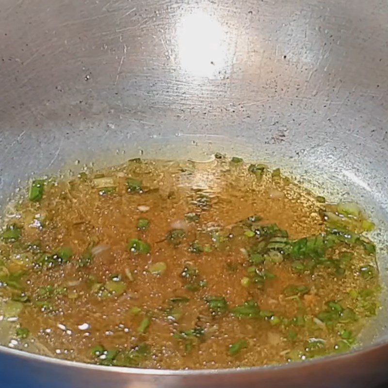Step 5 Frying Eggs Vegan Egg Rolls from Tofu Skin