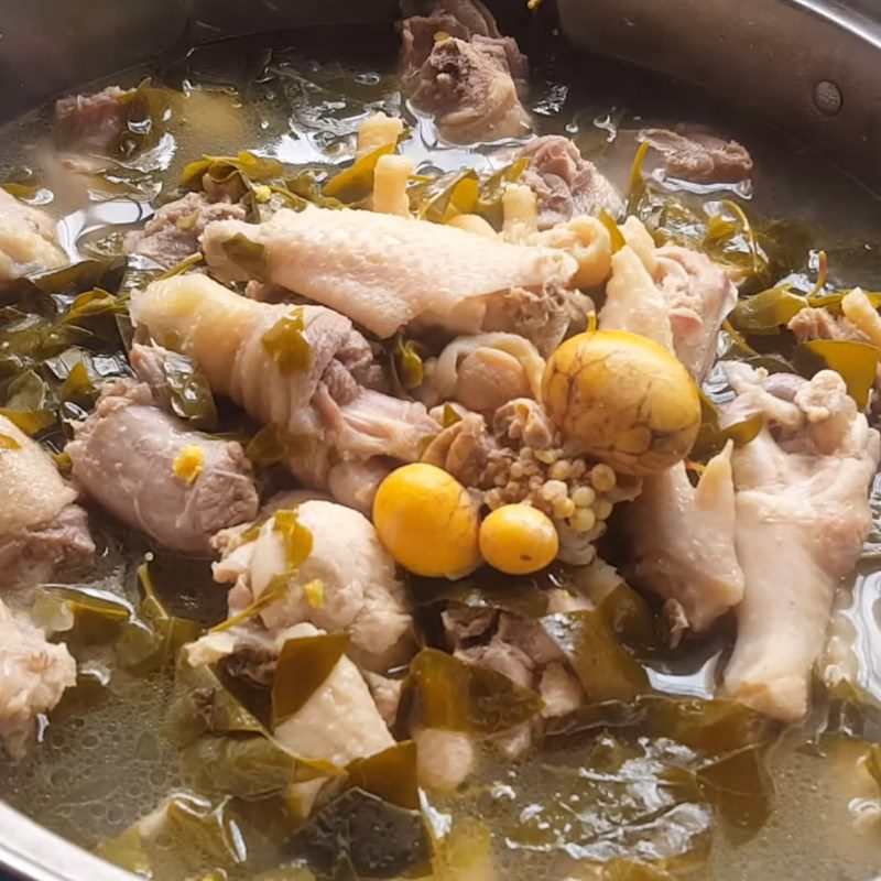 Step 5 Cook the hotpot Chicken hotpot with sour leaf